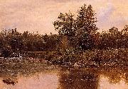 Albert Bierstadt Landscape, New Hampshire Sweden oil painting artist